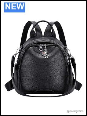 Genuine Leather Backpack Purse Women Convertible Shoulder Handbag Work Daypack